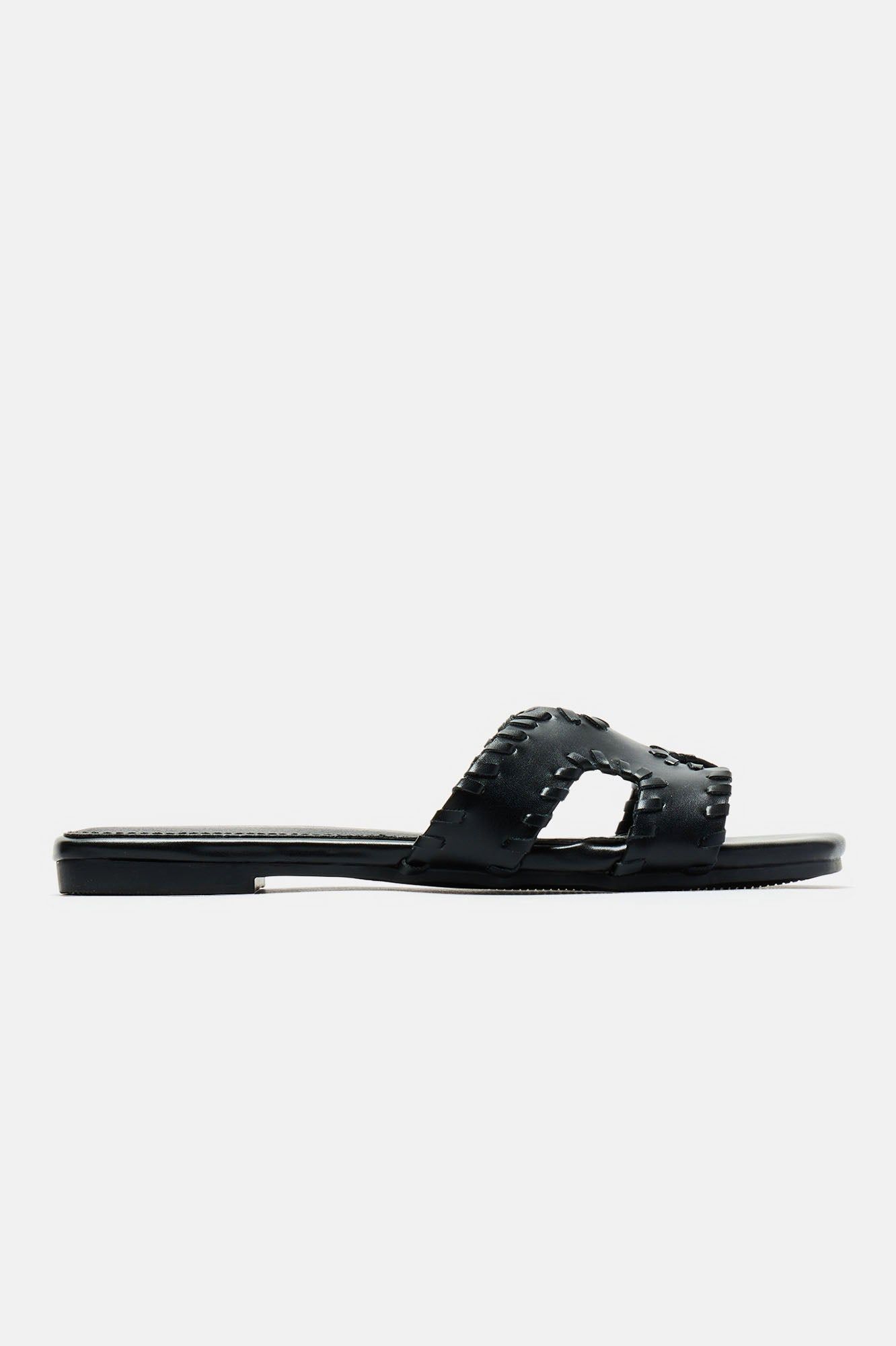 Highly Recommend Flat Sandals - Black sold by Fashion Nova product image thumbnail 3