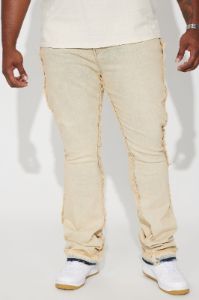 It's Up To You Stacked Skinny Flare Jeans - Vintage Blue Wash sold by Fashion Nova