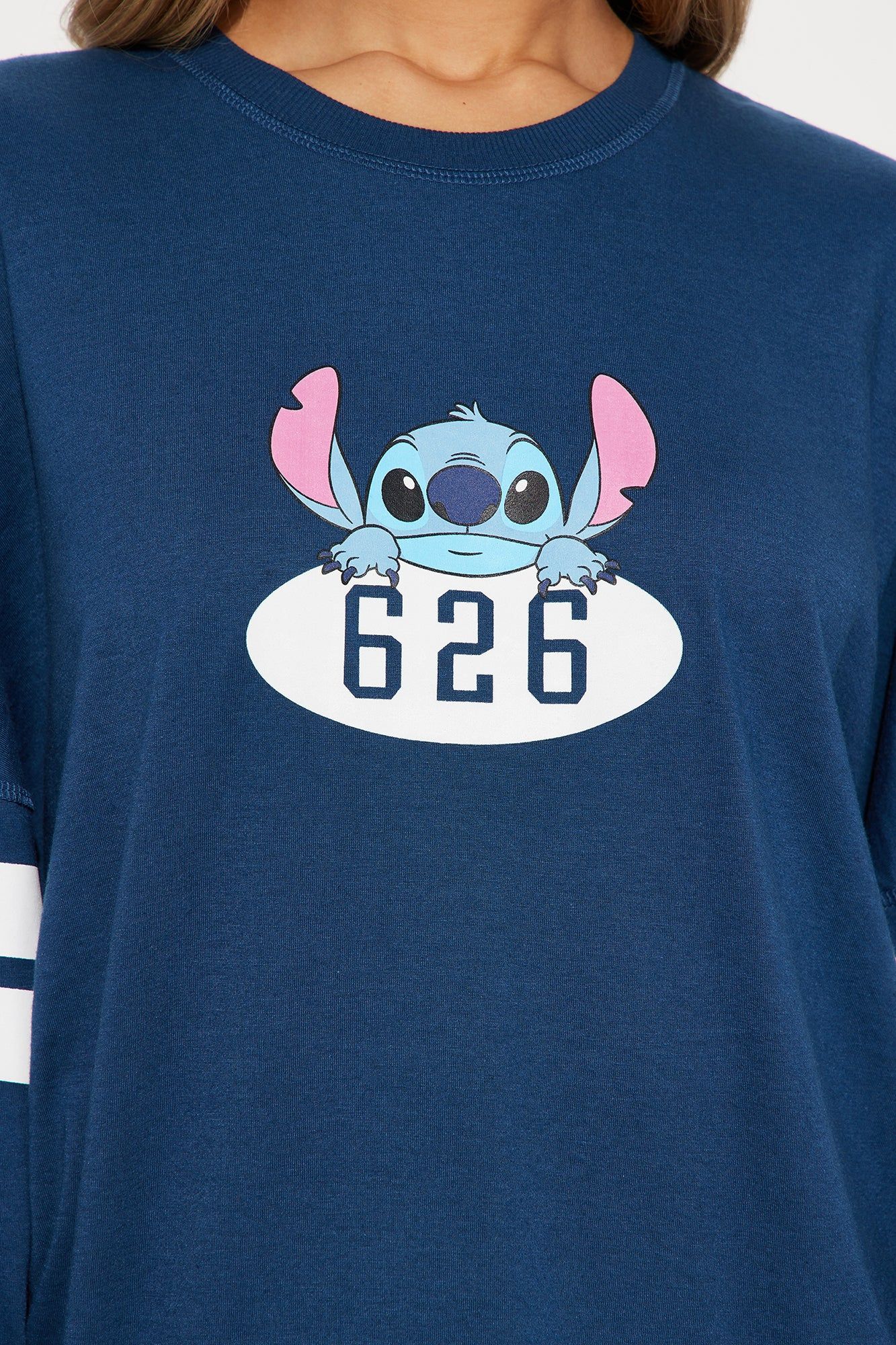 Stitch Jersey Tee - Navy sold by Fashion Nova product image thumbnail 4