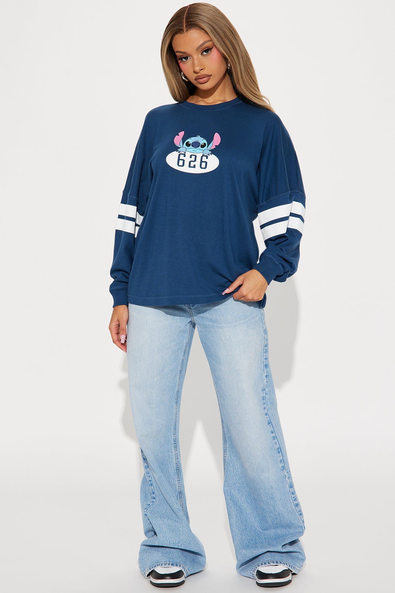 Stitch Jersey Tee - Navy sold by Fashion Nova product image thumbnail 3