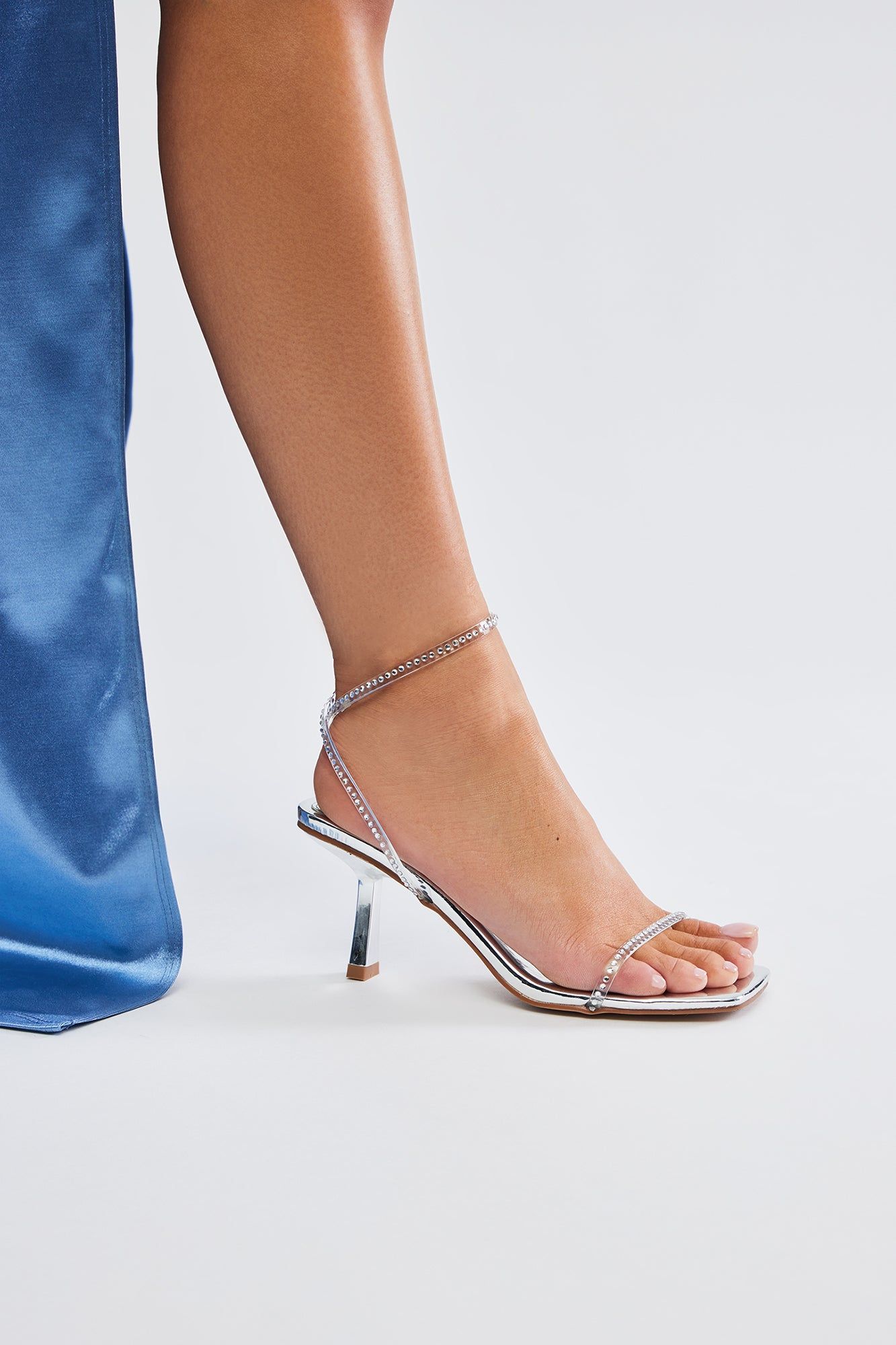 Don't Be One Sided Heeled Sandals - Silver sold by Fashion Nova product image thumbnail 3