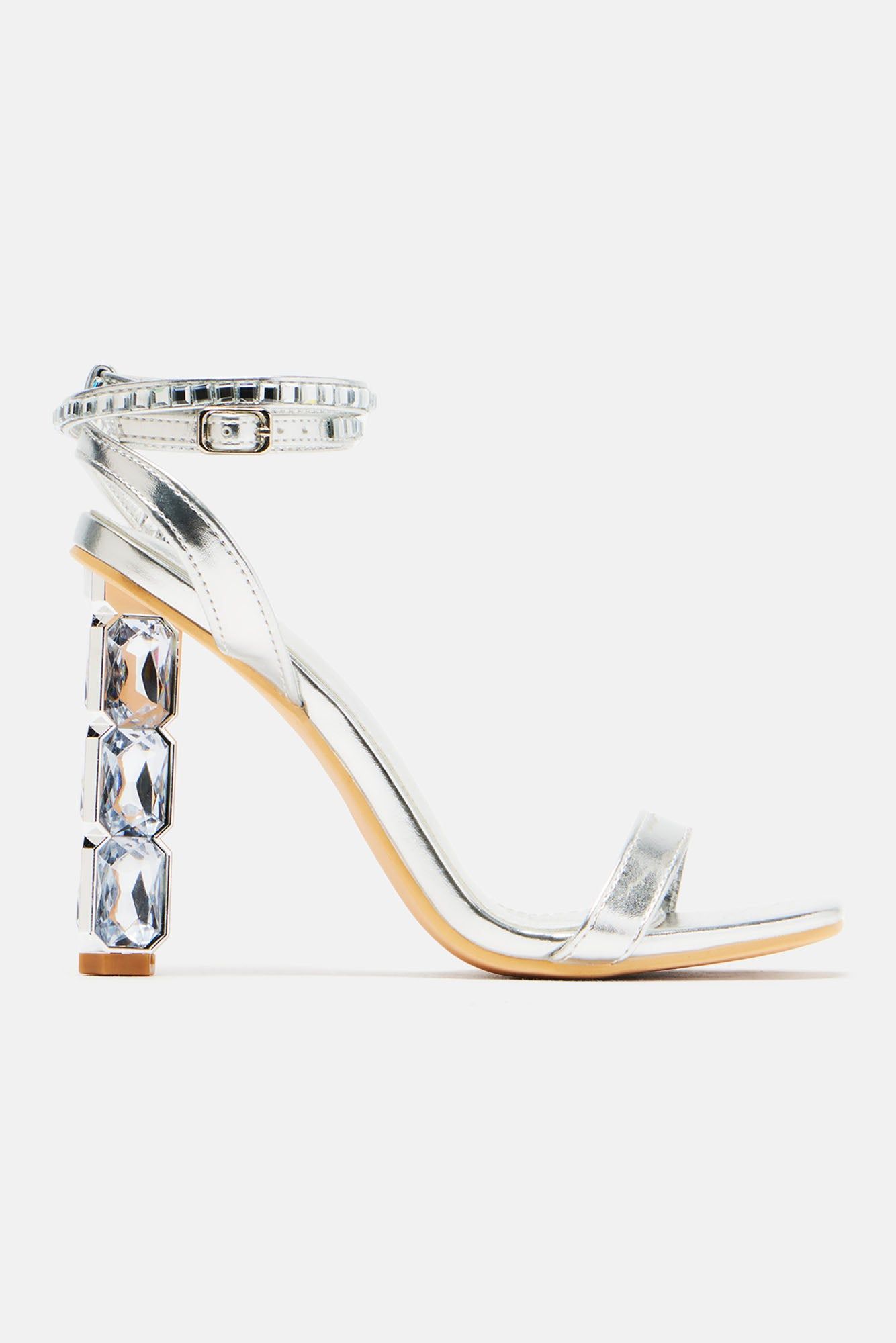 Remember When Heeled Sandals - Silver sold by Fashion Nova product image thumbnail 2