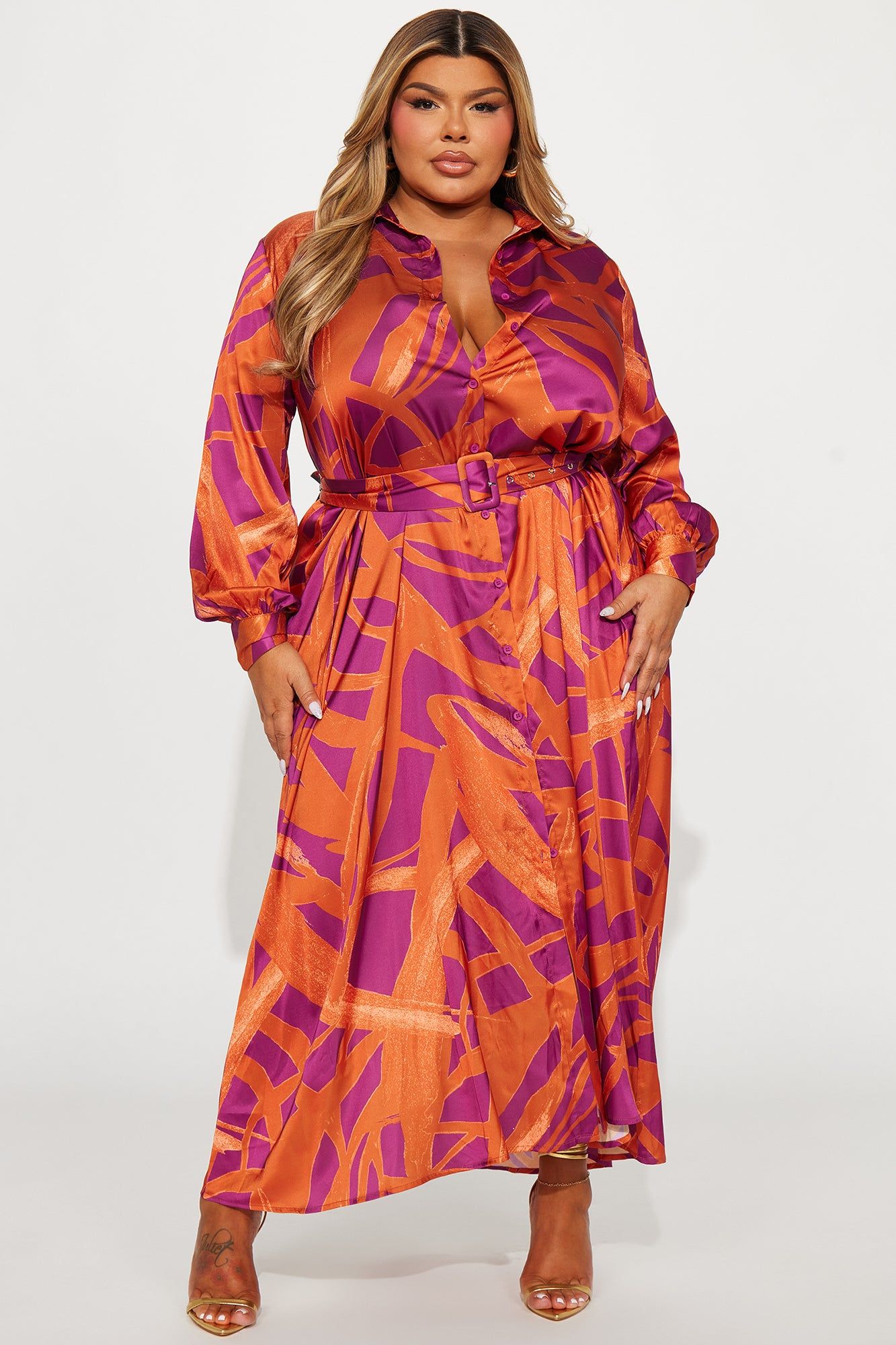 A Night In Santorini Maxi Dress - Rust/combo sold by Fashion Nova product image thumbnail 4