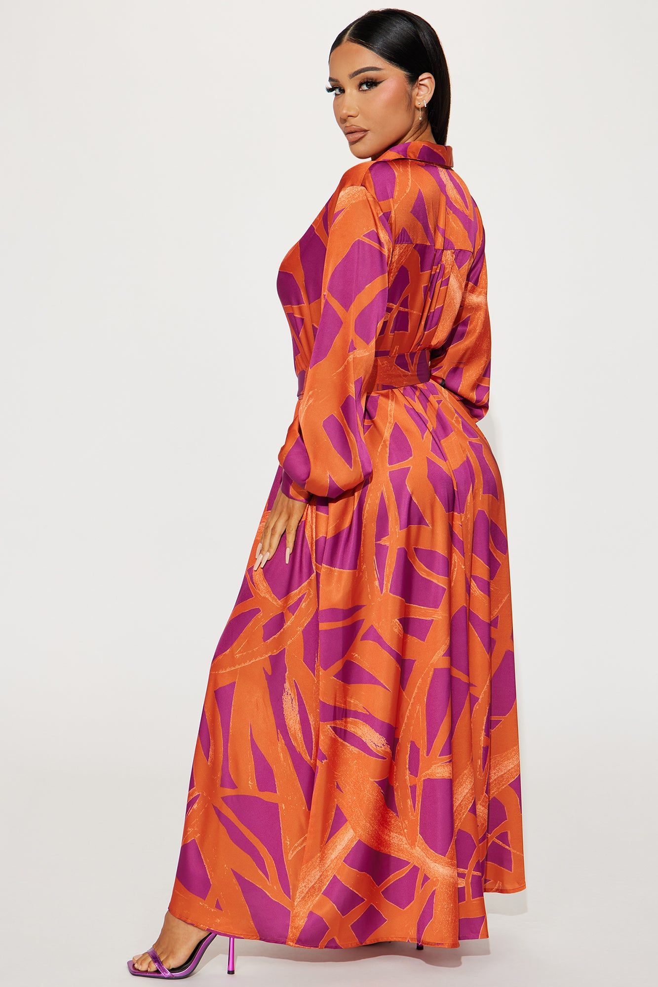 A Night In Santorini Maxi Dress - Rust/combo sold by Fashion Nova product image thumbnail 3