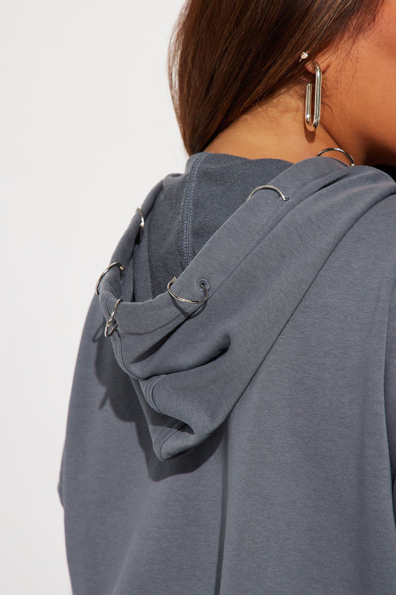 Meeks Fleece Skirt Set - Grey sold by Fashion Nova product image thumbnail 7