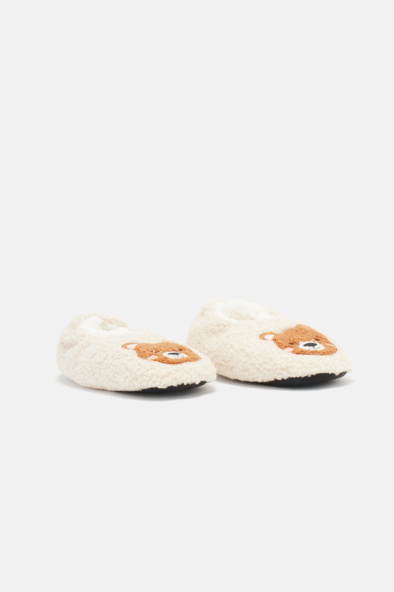 Mini Icon Fuzzy Babba Slippers - Khaki sold by Fashion Nova product image thumbnail 2