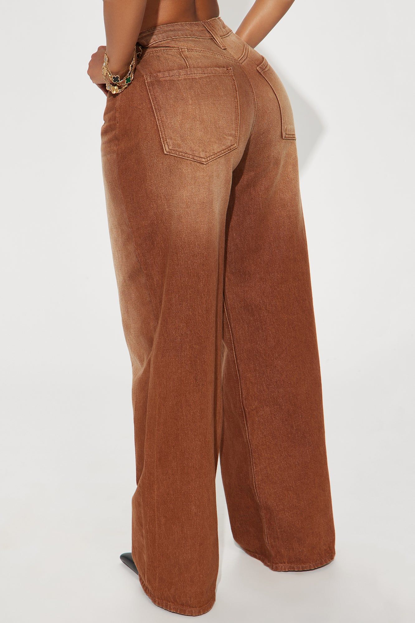 Amber Tinted 90's Baggy Jeans - Brown sold by Fashion Nova product image thumbnail 3