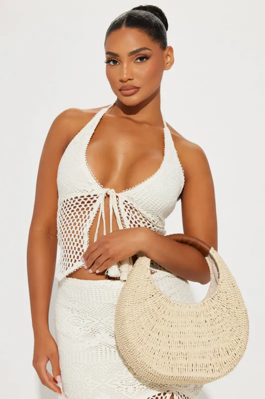 Omw To The Bahamas Bag  - Natural/Combo sold by Fashion Nova