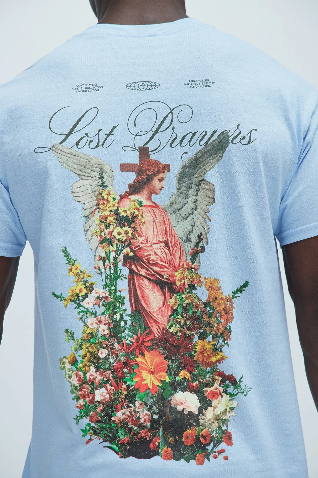 Lost Prayers Repent Short Sleeve Tee - Light Blue sold by Fashion Nova product image thumbnail 2