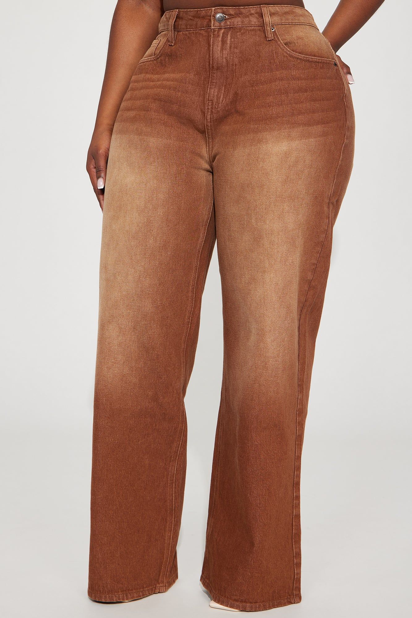 Amber Tinted 90's Baggy Jeans - Brown sold by Fashion Nova product image thumbnail 5