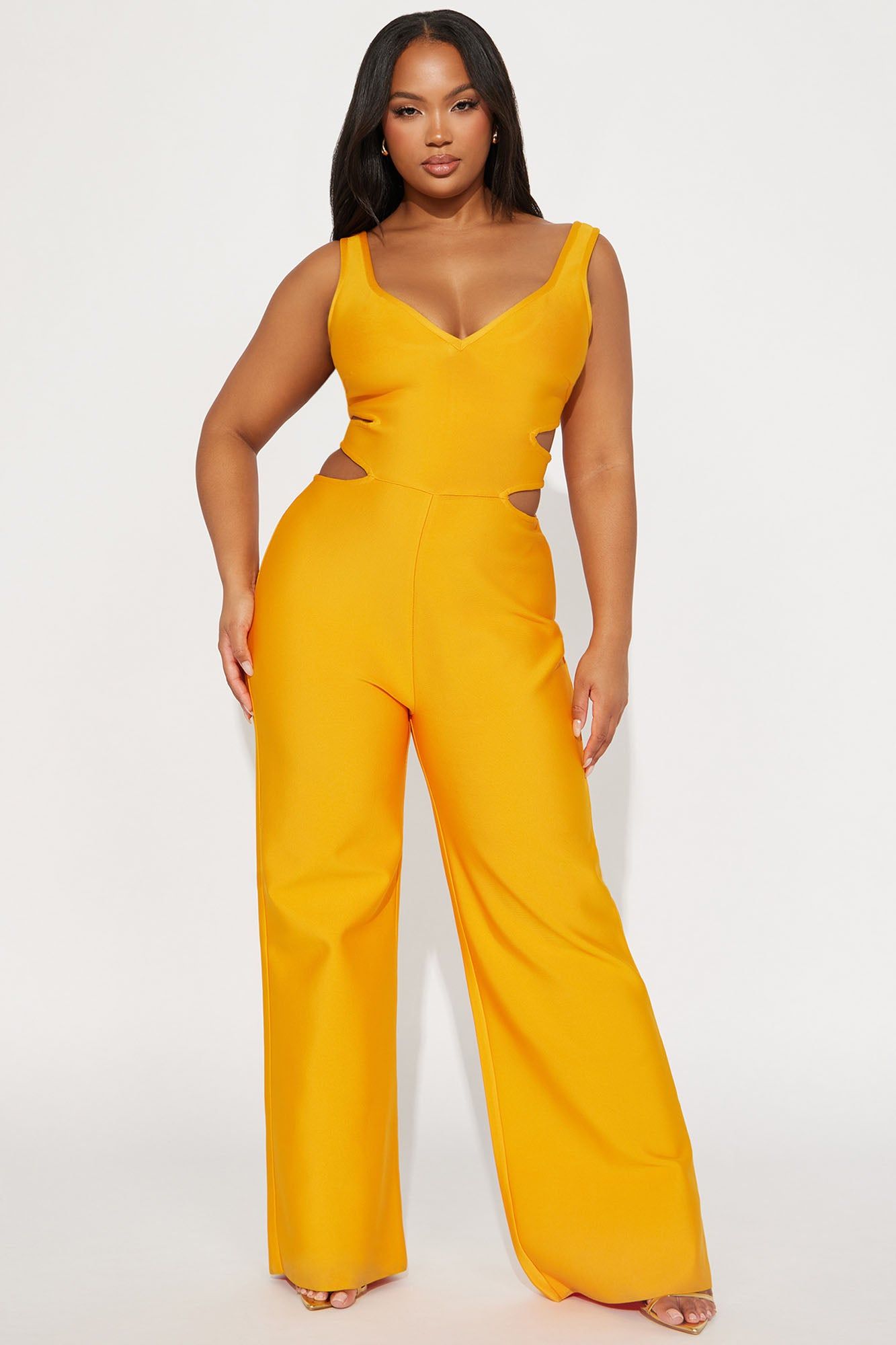 On The Stage Bandage Jumpsuit - Orange sold by Fashion Nova product image thumbnail 4