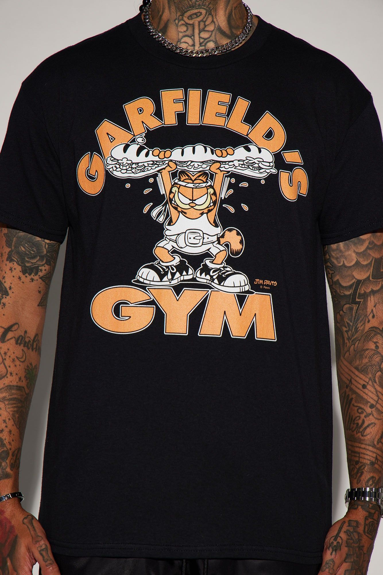 Garfield Gains Short Sleeve Tee - Black sold by Fashion Nova product image thumbnail 3