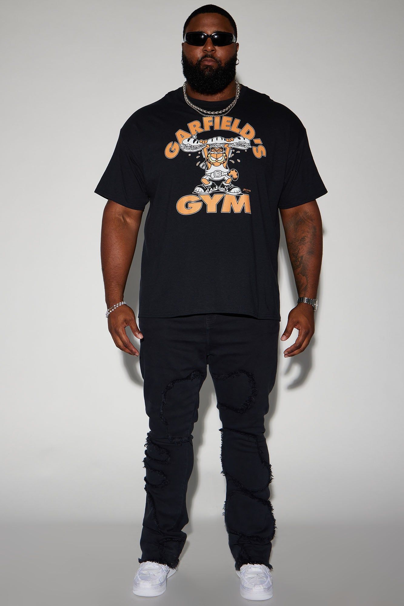 Garfield Gains Short Sleeve Tee - Black sold by Fashion Nova product image thumbnail 5