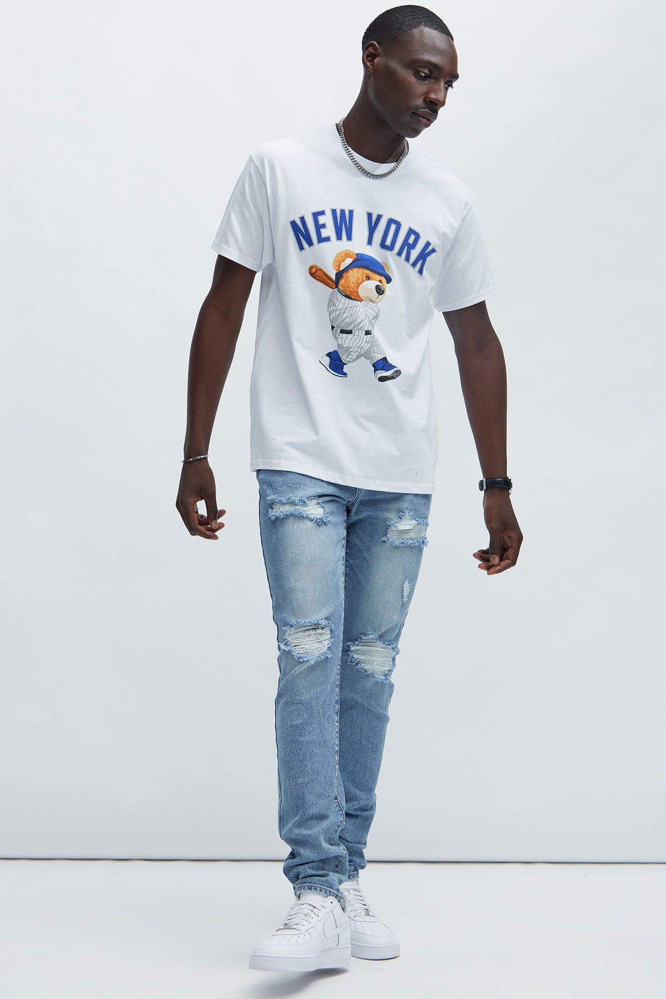 NY Bear Short Sleeve Tee - White sold by Fashion Nova product image thumbnail 2