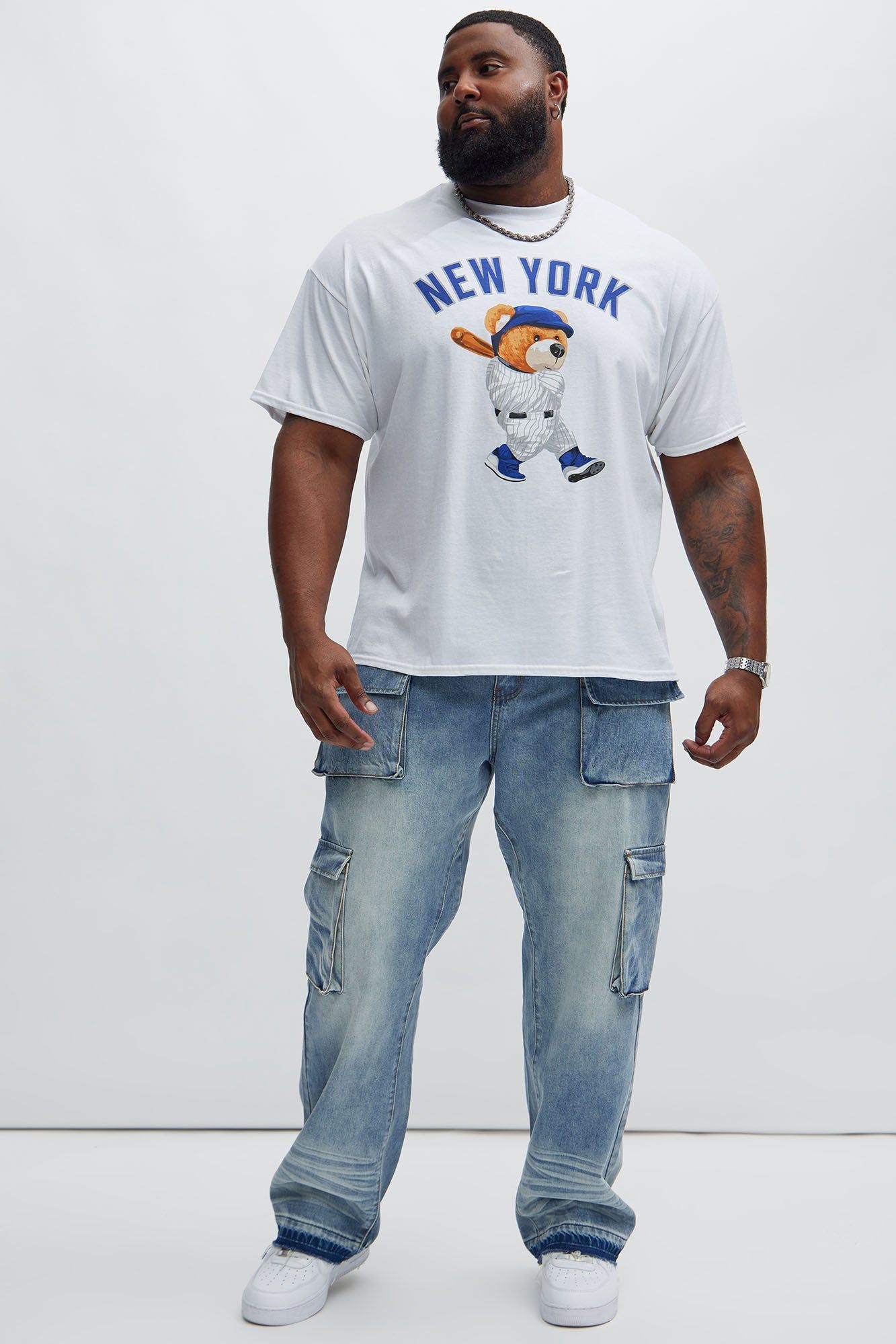 NY Bear Short Sleeve Tee - White sold by Fashion Nova product image thumbnail 5