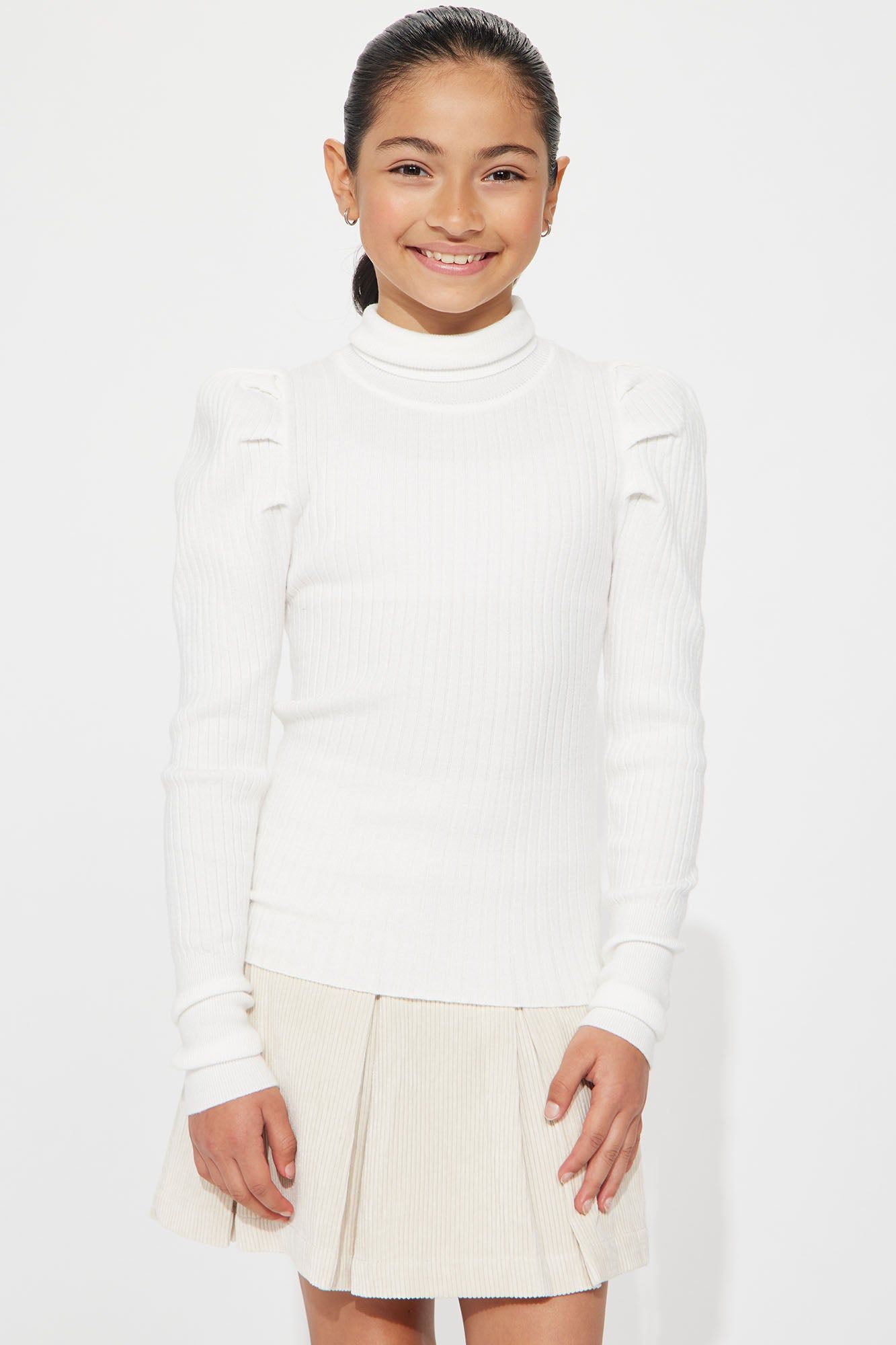 Mini Get On With It Turtleneck Sweater - Ivory sold by Fashion Nova