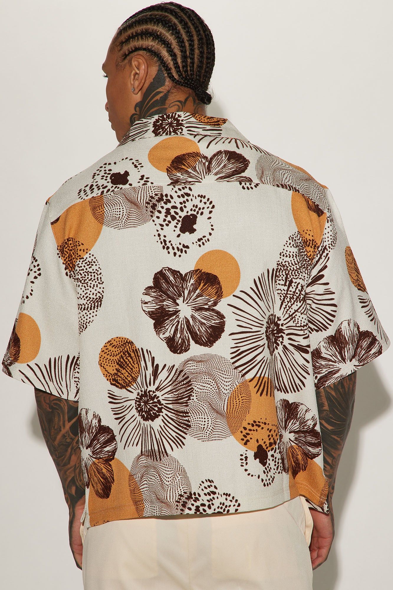 Take A trip Button Up Shirt - Natural/Combo sold by Fashion Nova product image thumbnail 3