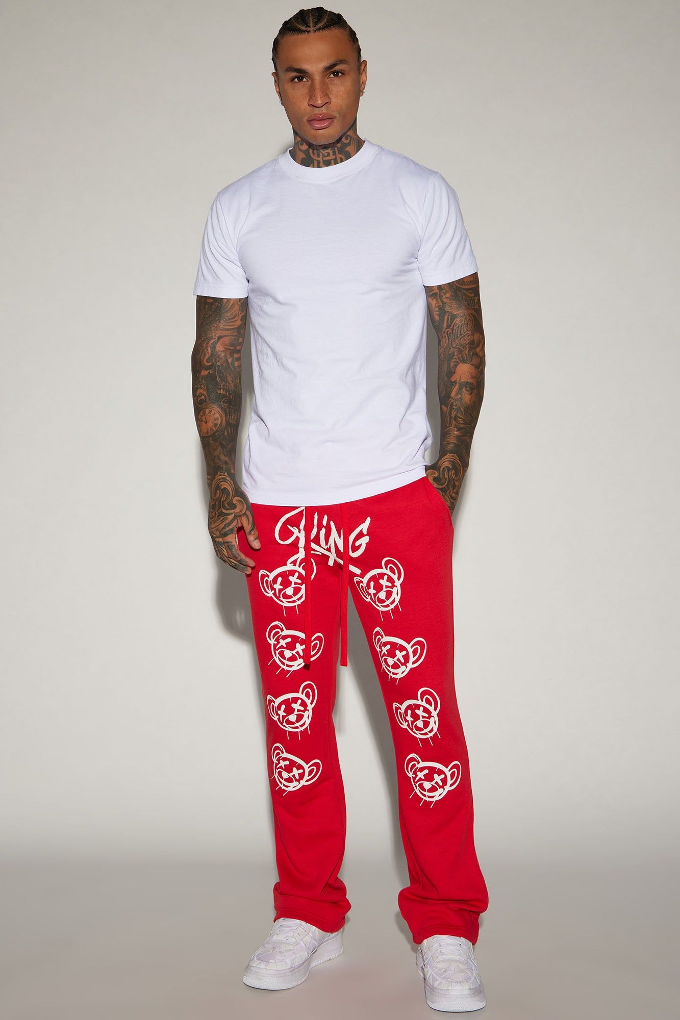 Flithy King Sweatpant - Red sold by Fashion Nova product image thumbnail 2