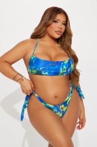 Madeleine 2 Piece Bikini - Blue/combo sold by Fashion Nova