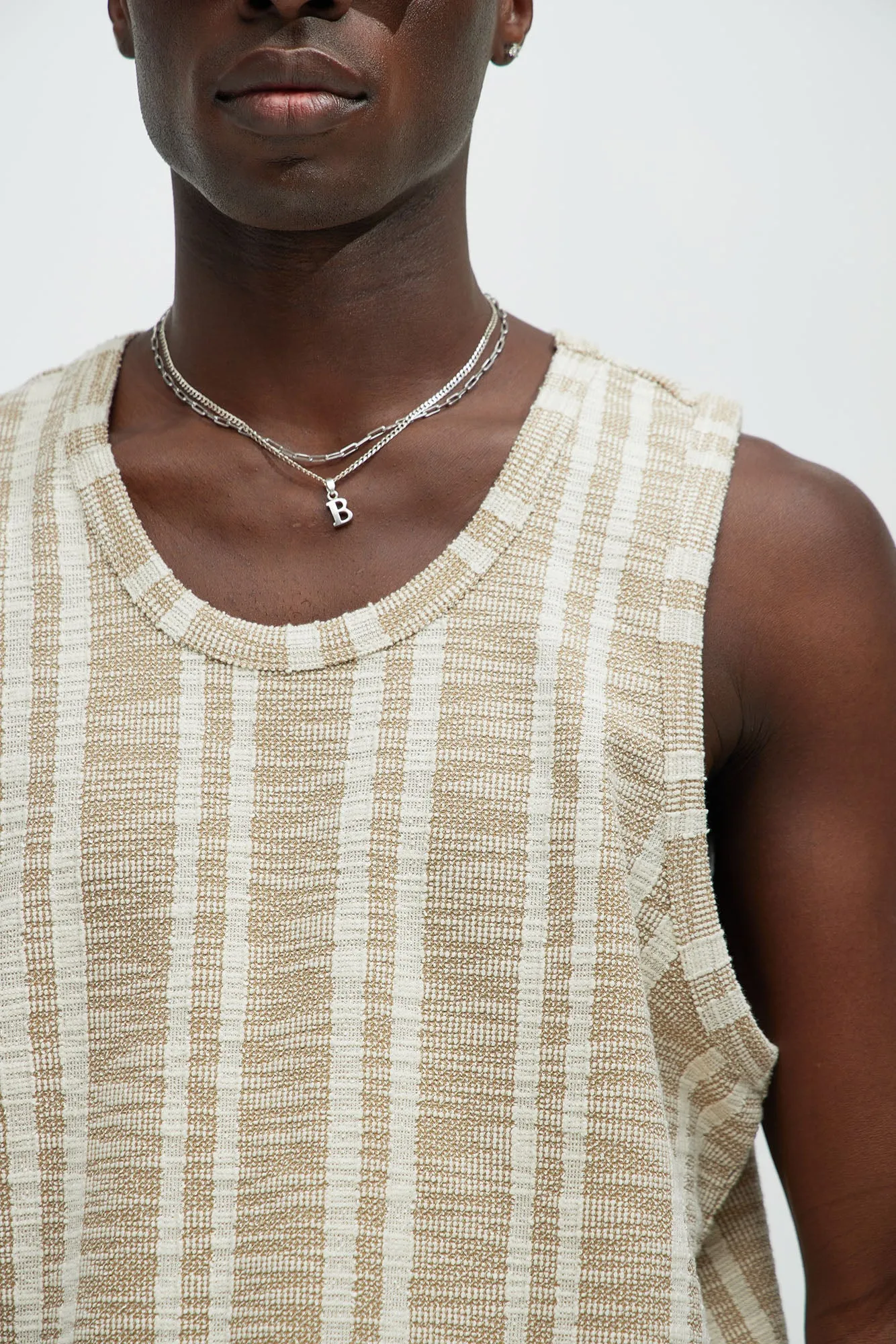 Kam Textured Relaxed Tank - Tan/Multi sold by Fashion Nova product image thumbnail 3