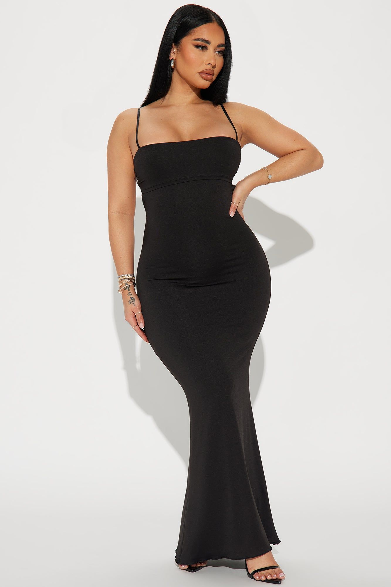 Emery Double Lined Maxi Dress - Black sold by Fashion Nova