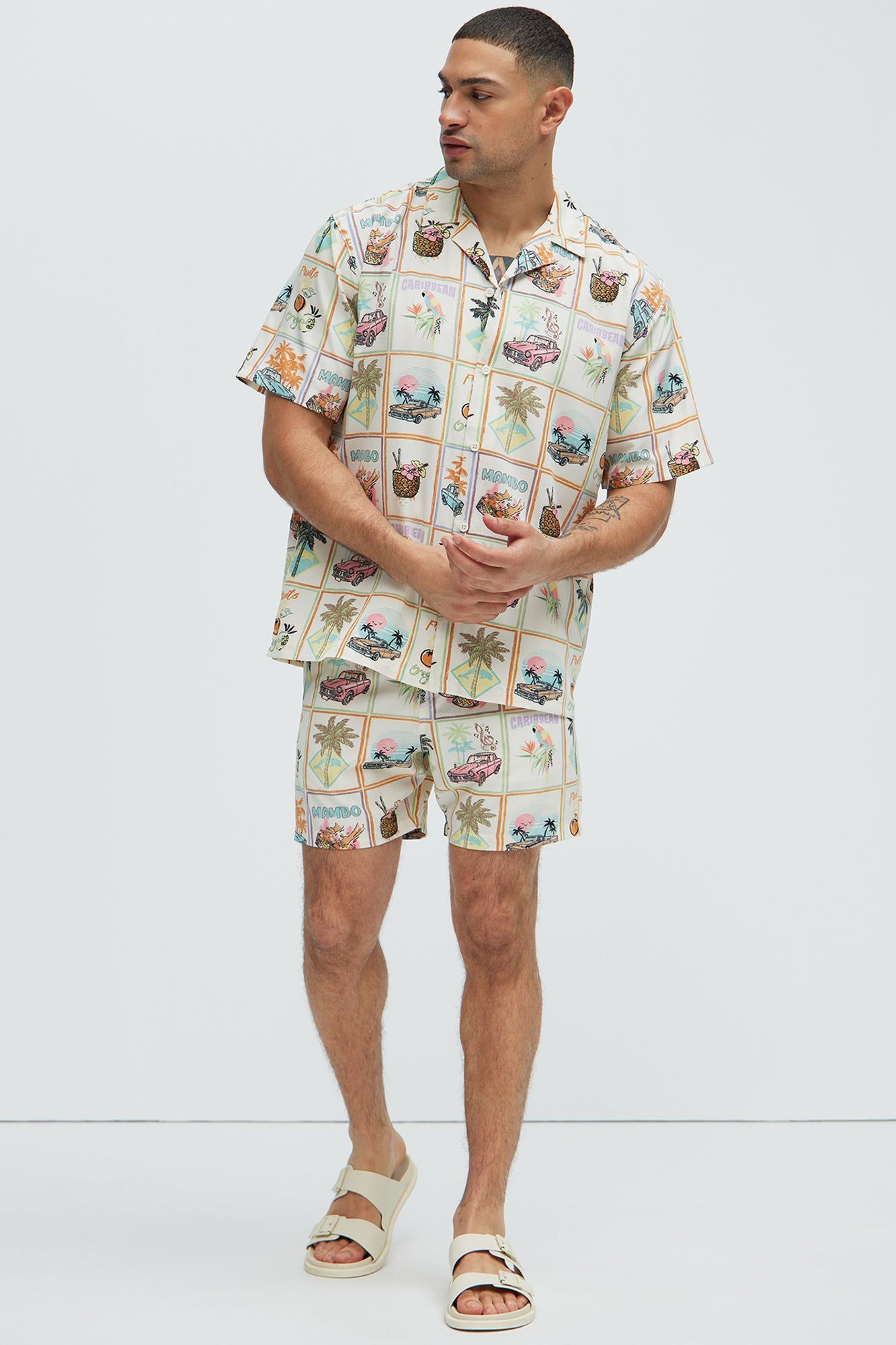 On The Coast Shirt - Off White/combo sold by Fashion Nova product image thumbnail 2