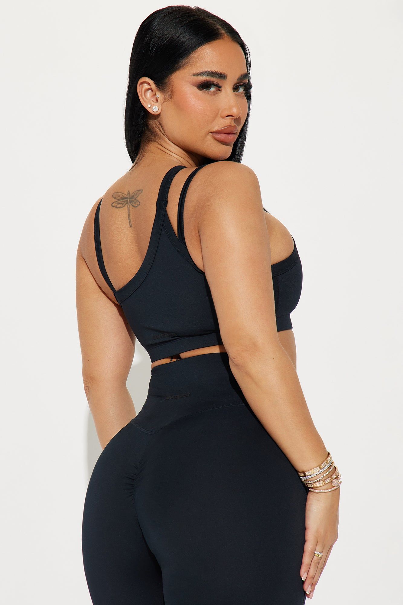 Above The Net Elevate Sports Bra - Black sold by Fashion Nova product image thumbnail 2