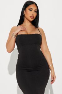Emery Double Lined Maxi Dress - Black sold by Fashion Nova