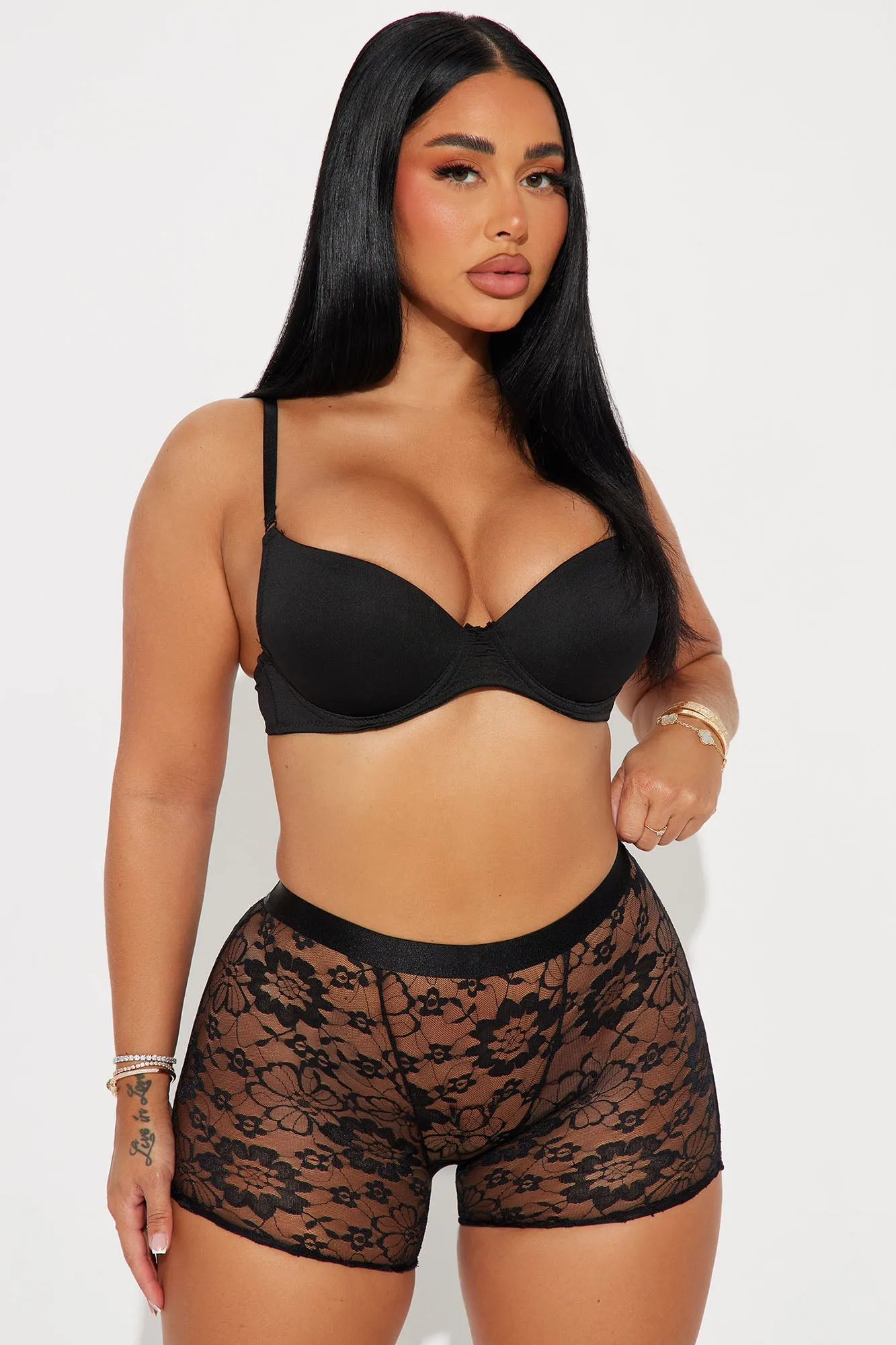 Biggest Flirt Lace Boxer Short Panty - Black sold by Fashion Nova product image thumbnail 2