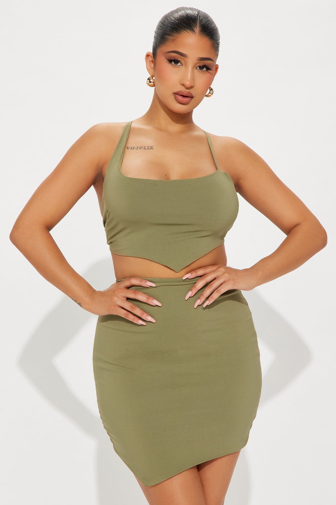 Stacy Skirt Set - Olive sold by Fashion Nova product image thumbnail 2