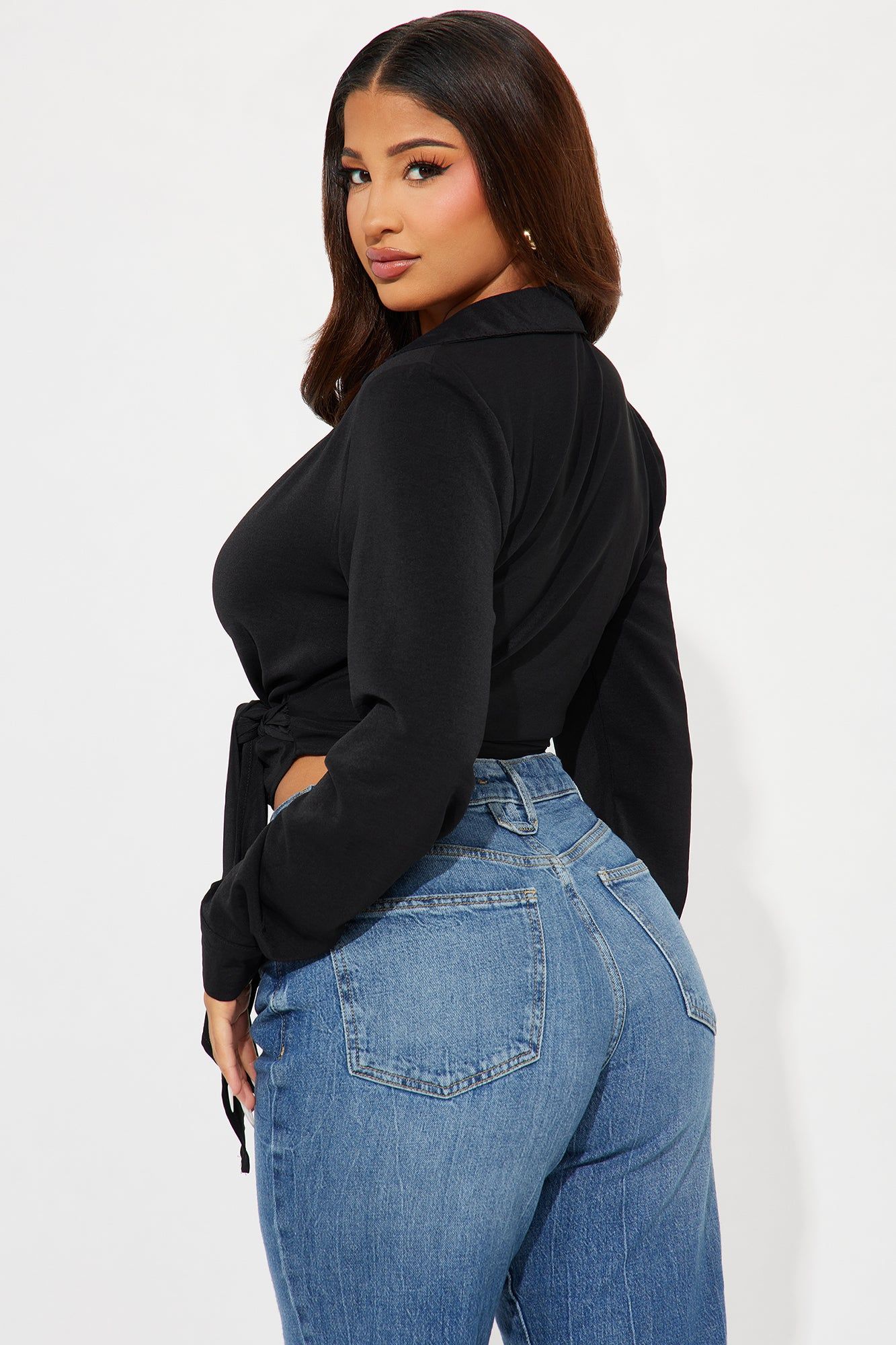 All Yours Blouse Top - Black sold by Fashion Nova product image thumbnail 3