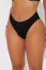 Just Your Type Smooth Seamless Bikini Panty - Black sold by Fashion Nova