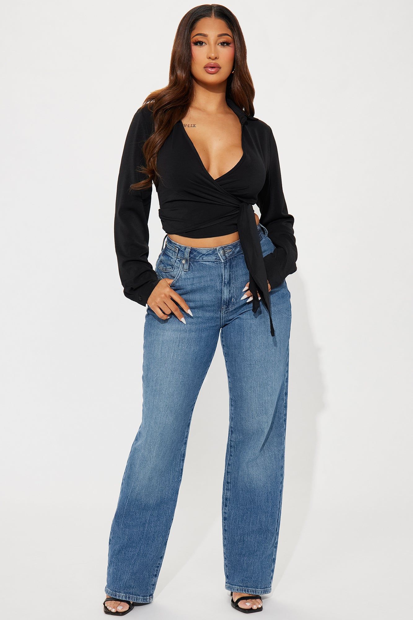All Yours Blouse Top - Black sold by Fashion Nova product image thumbnail 2