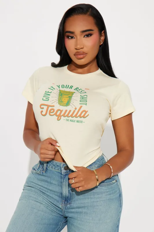 Your Best Shot Tequila Tee - Yellow sold by Fashion Nova