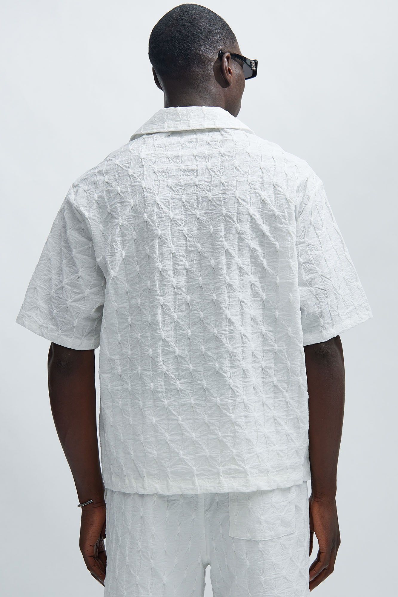 Atticus Textured Shirt - White sold by Fashion Nova product image thumbnail 4