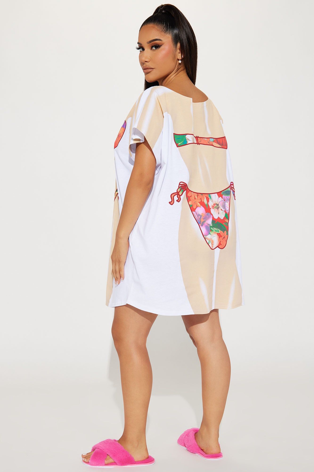 Tropical Paradise Body PJ Sleep Shirt - Multi Color sold by Fashion Nova product image thumbnail 3