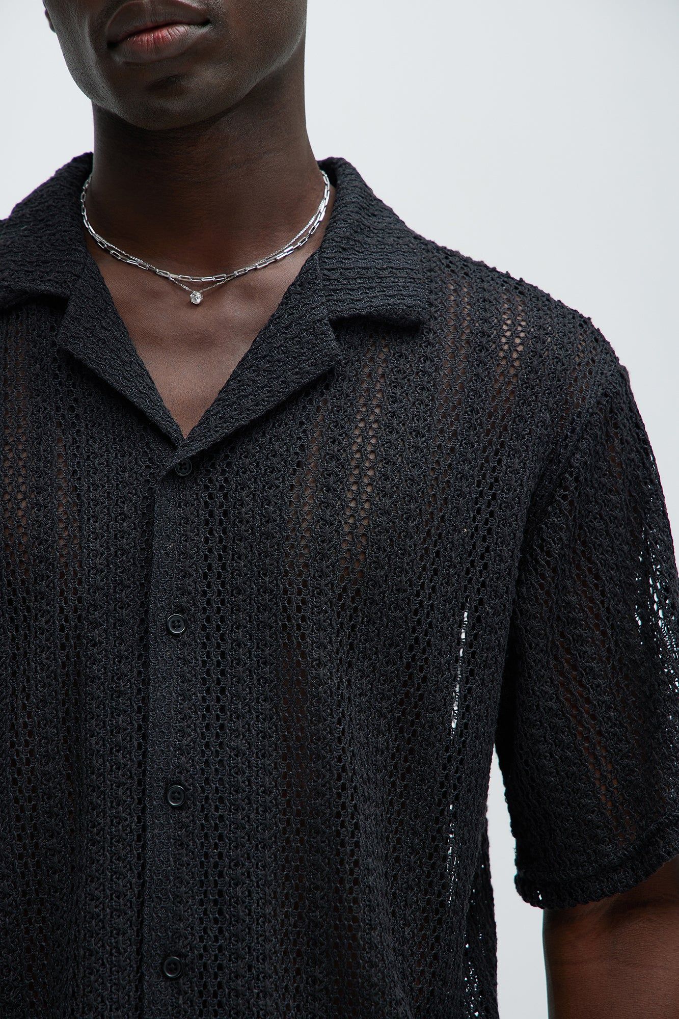 Atlas Textured Boxy Shirt - Black sold by Fashion Nova product image thumbnail 3
