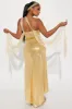 Glam Goddess 3 Piece Costume Set - Gold sold by Fashion Nova