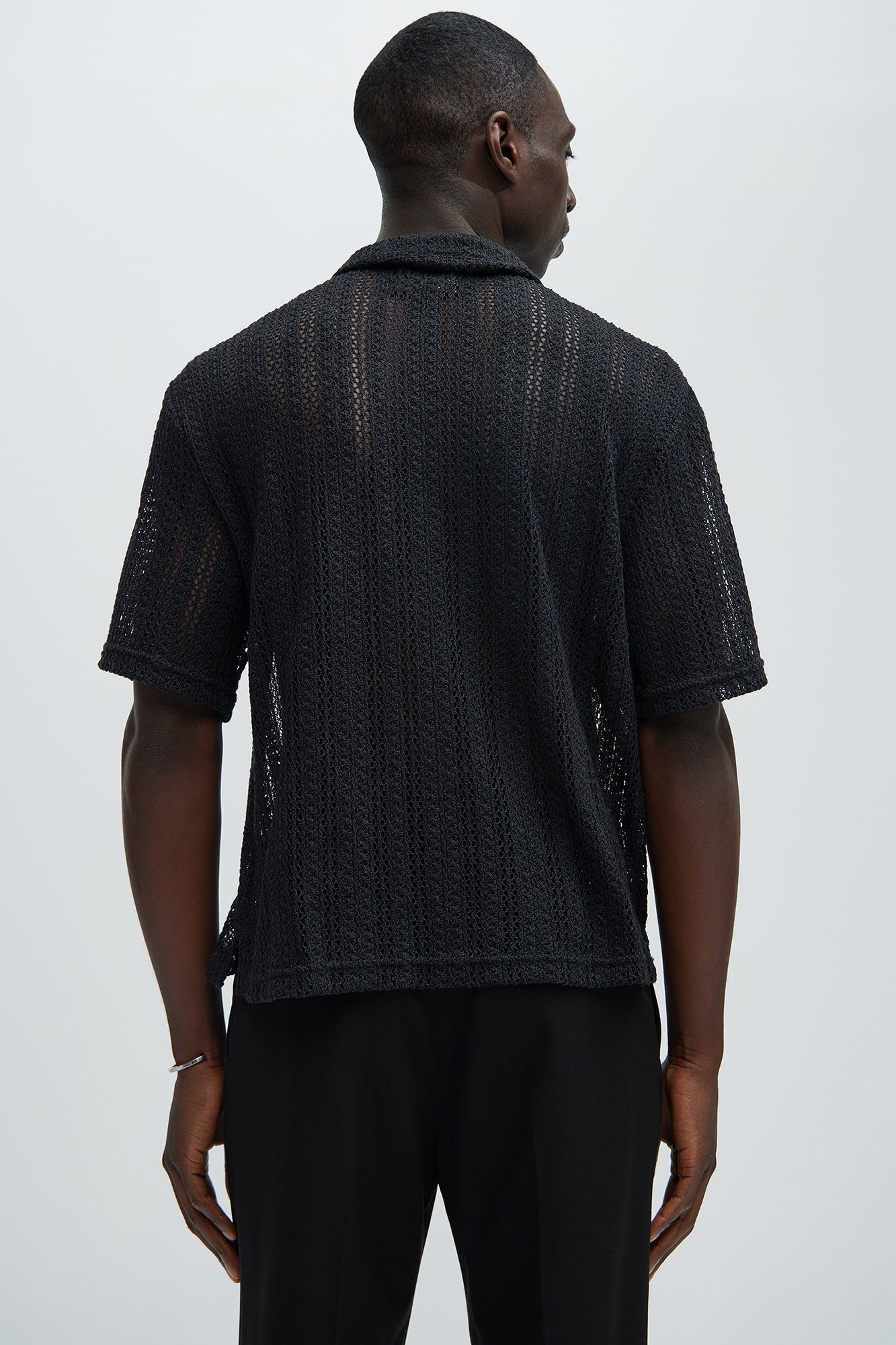 Atlas Textured Boxy Shirt - Black sold by Fashion Nova product image thumbnail 4