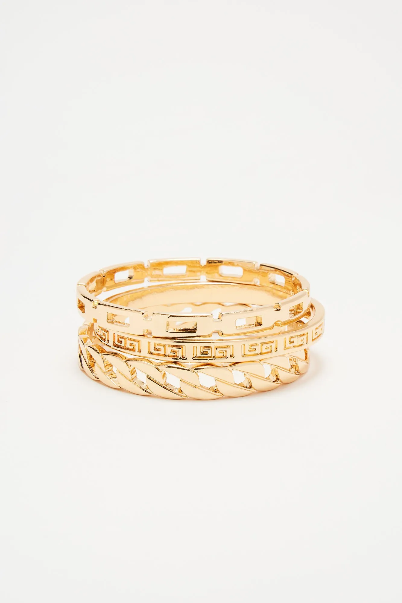 Can't Ignore The Pattern Bracelet Set - Gold sold by Fashion Nova product image thumbnail 3