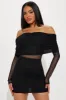Raveena Mesh Mini Dress - Black sold by Fashion Nova