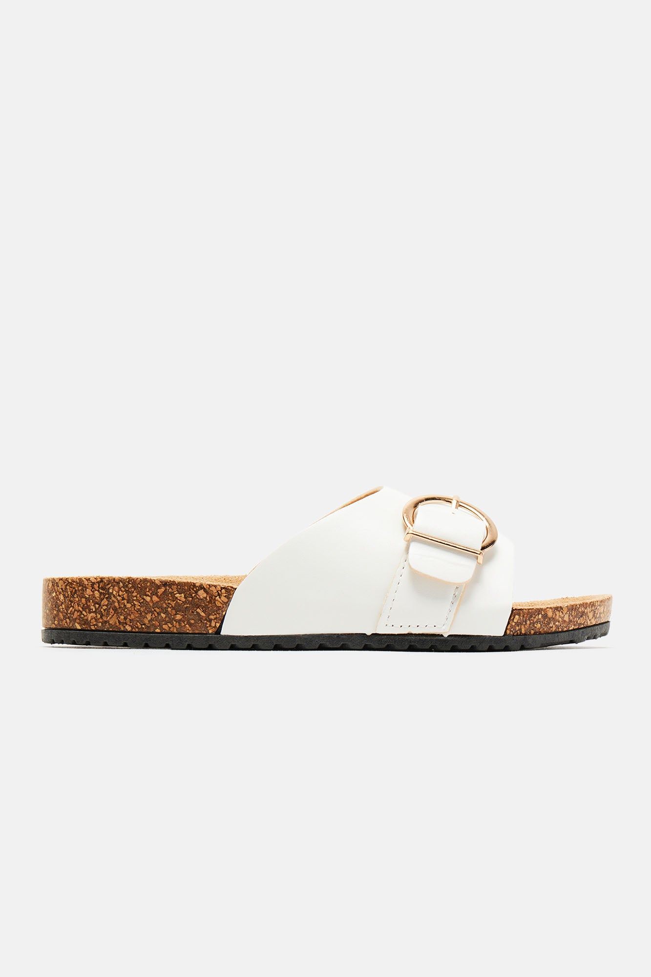 True Statement Flat Sandals - White sold by Fashion Nova product image thumbnail 5