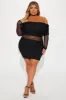 Raveena Mesh Mini Dress - Black sold by Fashion Nova