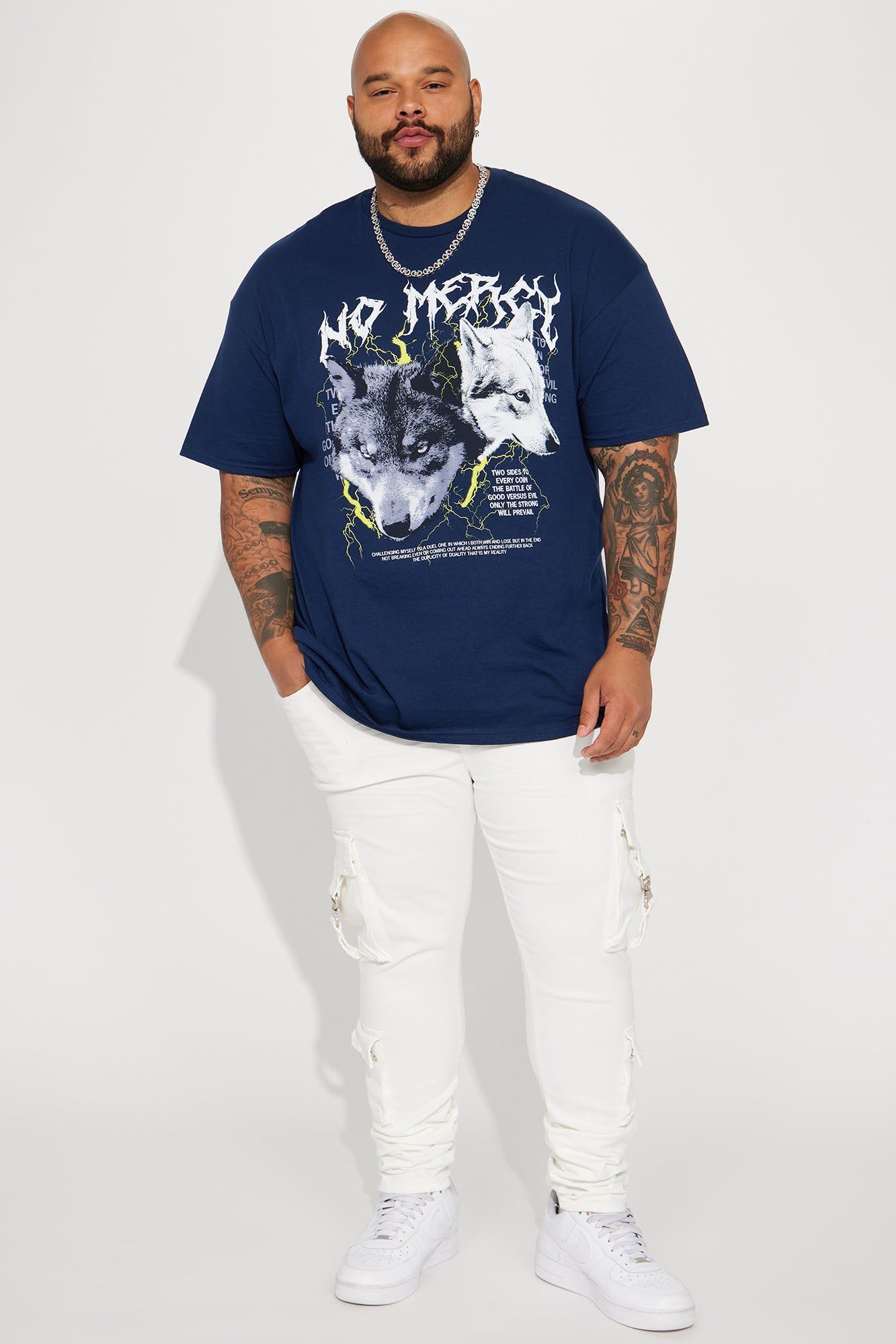 The Duel Short Sleeve Tee - Navy sold by Fashion Nova product image thumbnail 5