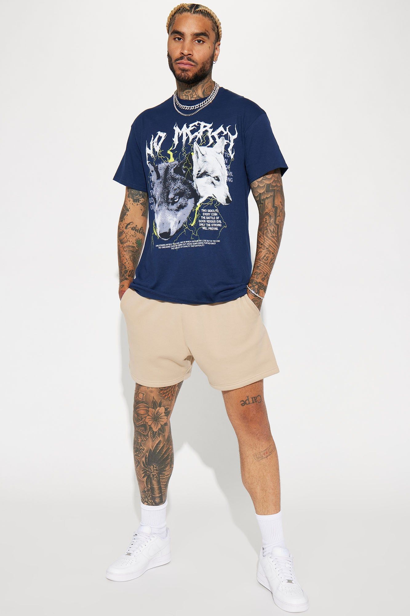 The Duel Short Sleeve Tee - Navy sold by Fashion Nova product image thumbnail 3