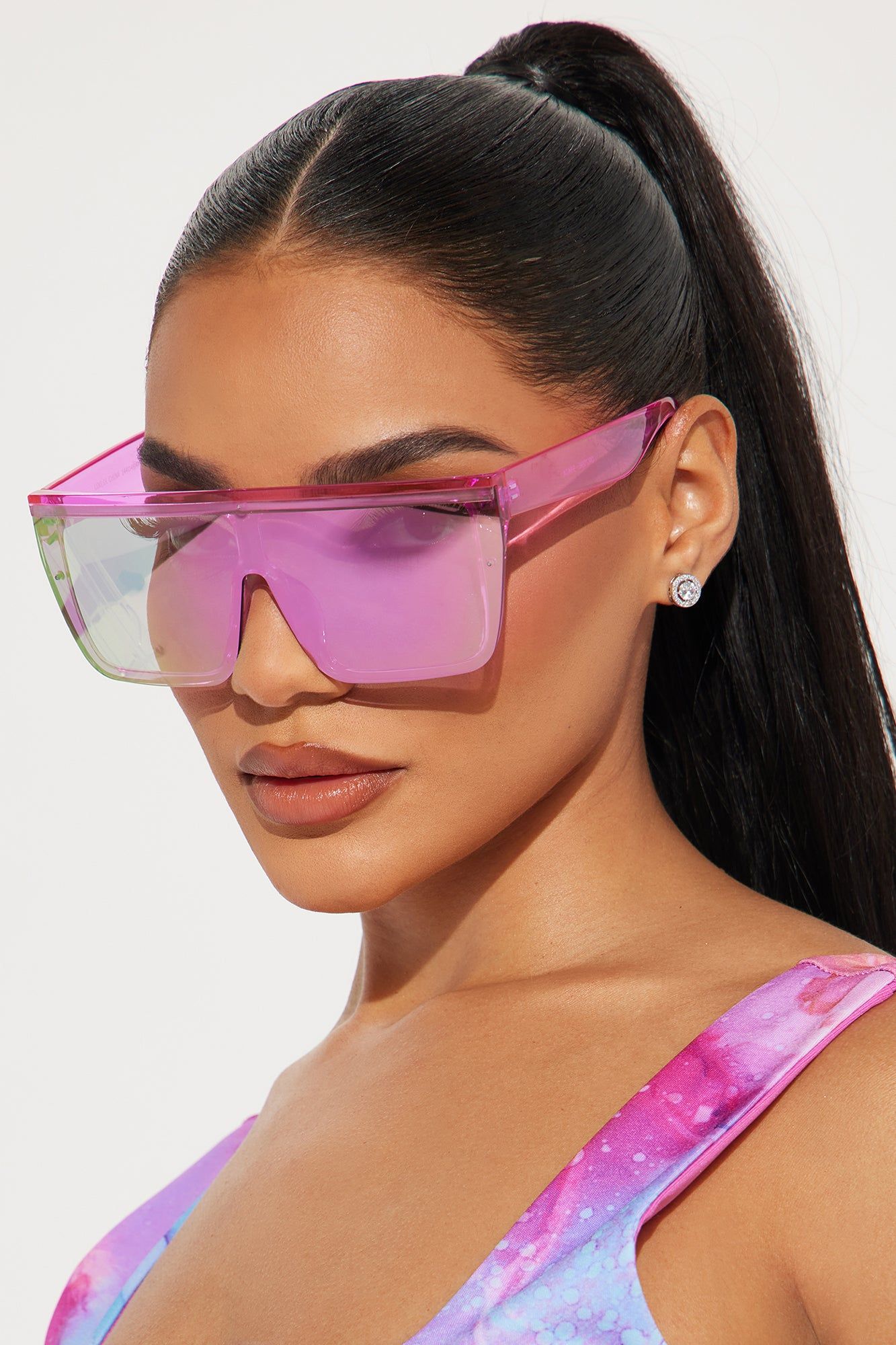 Just Doing Me Sunglasses - Pink sold by Fashion Nova