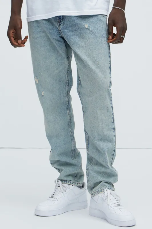 Tyus Slim Jeans - Light Wash sold by Fashion Nova