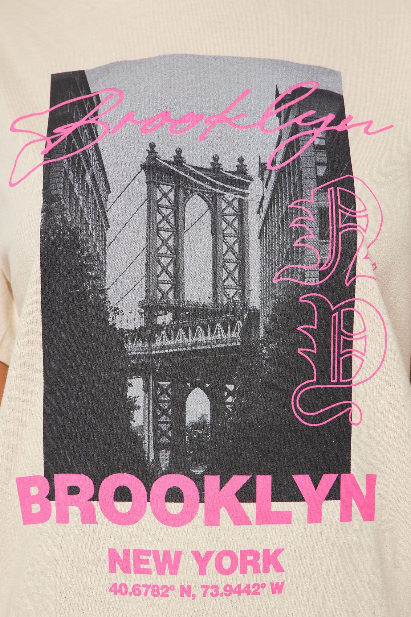 Brooklyn Baby Graphic Tee - Sand sold by Fashion Nova product image thumbnail 5