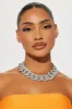 Love Being Center Of Attention Necklace - Silver sold by Fashion Nova