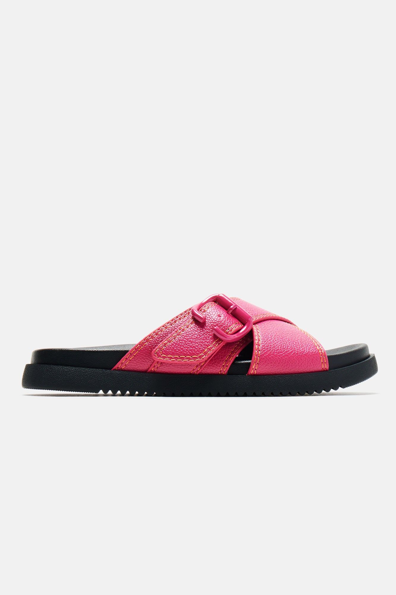 Your Only Pick Casual Slides - Fuchsia sold by Fashion Nova product image thumbnail 3
